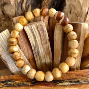 Pulseras de Palo Santo 8mm x unid - talla SML